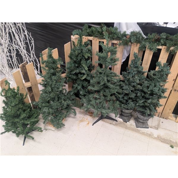 (6) Mini Christmas Trees – 32” to 48” Tall