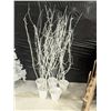 Image 1 : (5) Lighted White Artificial Birch Trees – 5’ to 6’ Tall