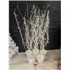 Image 3 : (5) Lighted White Artificial Birch Trees – 5’ to 6’ Tall
