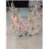 Image 1 : (2) White Lighted Christmas Trees – 4’ Tall