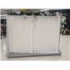 Image 5 : (2) Slat-Board Wall Display Units on Wheels (one broken) – 6’ x 9’