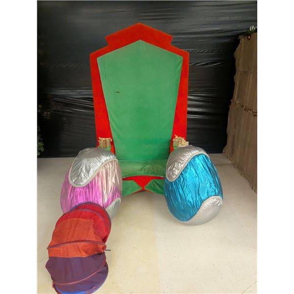 Santa Chair etc. – 4’x 2’x 7’