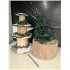 Image 1 : Partially Deconstructed Christmas Display inc. Large Wooden Spool “Table”