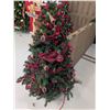 Image 2 : 5’ Decorated Christmas Tree w/ Lights – Red Plaid
