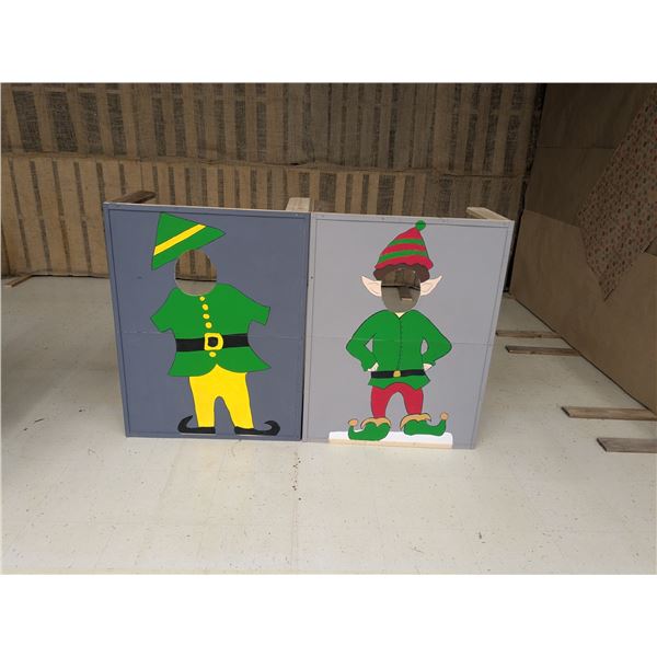 (2) Kids’ Elf Photo Booth Displays – 30”x 40”