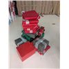 Image 1 : Lot of Approx. (20) Christmas Gift Boxes for Decoration