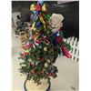 Image 1 : Motorized Elf on Tree (See Video) – 7’ Tall