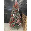 Image 1 : 7’ Decorated Christmas Tree (lights need work)