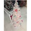 Image 3 : Pink and White 6’ Decorated Christmas Tree w/ Lights