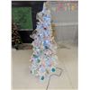 Image 2 : 6’ White Decorated Christmas Tree w/ Lights