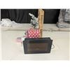 Image 1 : Electric Fireplace (no remote), Fake Gifts, Mini Tree