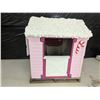 Image 1 : Painted and Decorated Playhouse – Pink Christmas Themed