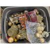 Image 2 : Large Lot of Gold Coloured Christmas Décor