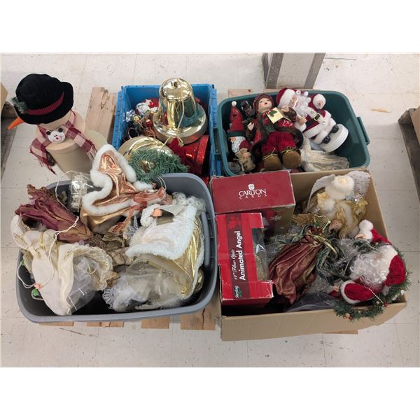 Pallet of Christmas Décor – Tree Toppers, etc.