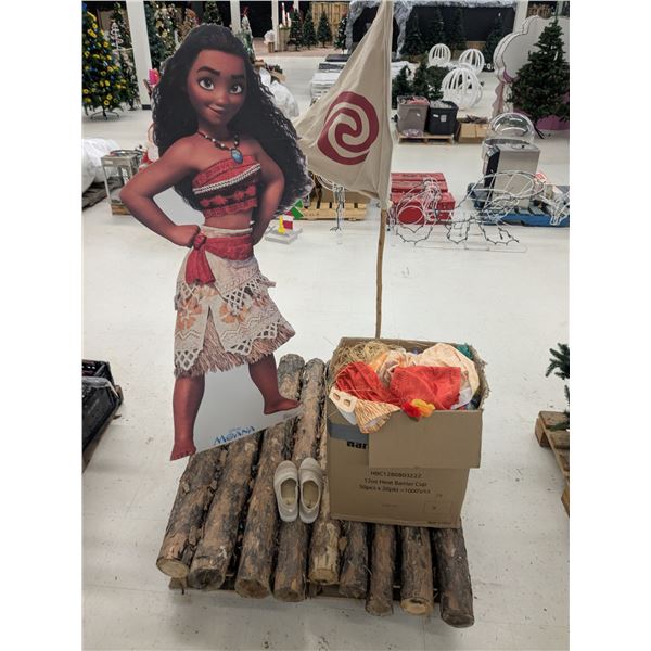 Moana Lot – Raft, Flag, Character Display, Costume, etc.