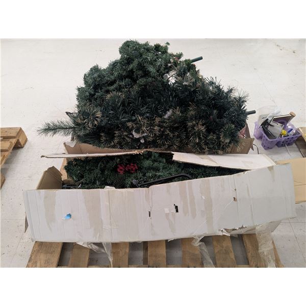 Artificial Christmas Tree Lot (cannot guarantee no parts missing)