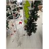 Image 3 : (2) Christmas Tree Decor – White Wire w/ Lights, Small Decorated Evergreen