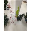 Image 4 : (2) Christmas Tree Decor – White Wire w/ Lights, Small Decorated Evergreen