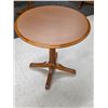 Image 1 : Round Wood Table – 30”x 30”H – Condition may Vary