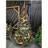 Image 1 : 7’ Rustic Decorated Christmas Tree w/ Lights