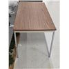 Image 2 : Wooden Table w/ Metal Legs – 60”x 30”x 30”H