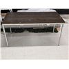 Image 1 : Wooden Table w/ Metal Legs – 60”x 30”x 30”H