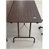Image 3 : Foldable Table & Rolling Chair – 60”x 30”x 29”H