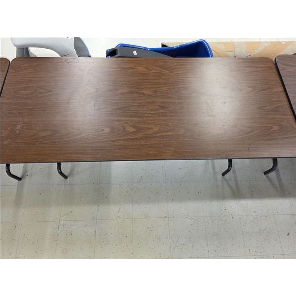 Foldable Table – 8’x 30”x 30” – Condition may Vary