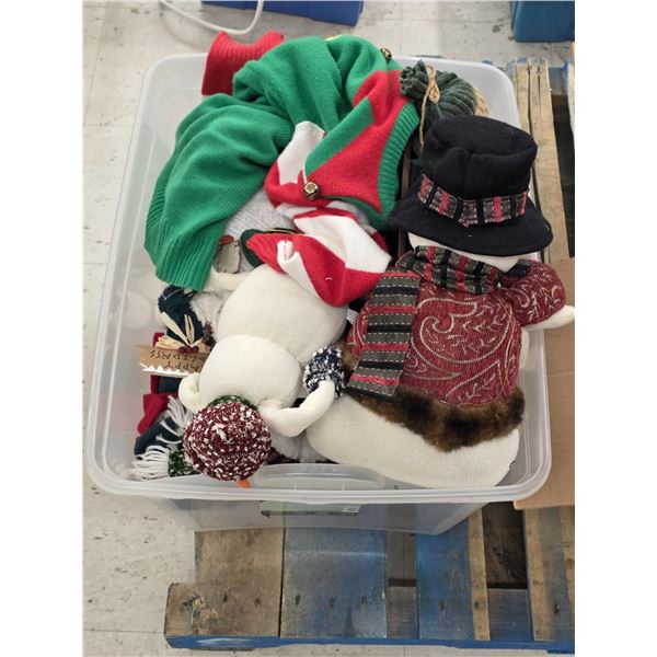Tote of Christmas Décor, etc.