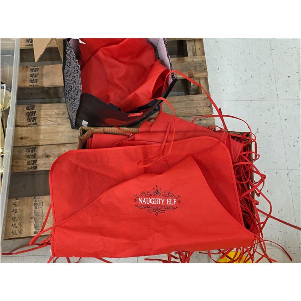 Large Lot of “Naughty Elf” Aprons