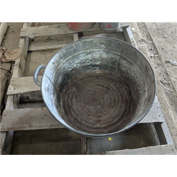 Galvanized GSW Washtub, 22”