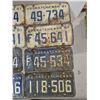 Image 2 : (4) Pairs Vintage Saskatchewan License Plates (1961,1962)