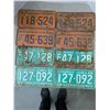 Image 1 : (4) Pairs Vintage Saskatchewan License Plates (1963,1965)