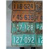 Image 3 : (4) Pairs Vintage Saskatchewan License Plates (1963,1965)
