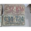 Image 2 : (2) Pairs Vintage Saskatchewan License Plates (1973,1974)