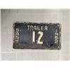 Image 1 : 1952 Saskatchewan Trailer Plate #12