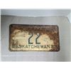 Image 1 : 1953 Saskatchewan Trailer Plate #22