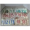 Image 1 : (6) Early 1970’s Saskatchewan License Plates
