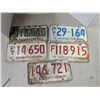Image 1 : (5) Late 1970’s Saskatchewan License Plates