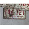 Image 4 : (5) Late 1970’s Saskatchewan License Plates