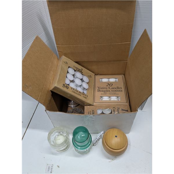 Lot of Tealights & Candle Holders, etc.