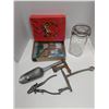 Image 1 : Mixed Vintage Lot – Queen Widemouth Jar, Tools, etc.