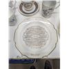 Image 3 : Lot of Assorted Glassware and Chinaware inc. 1959 Shellbrook, SK Calendar Plate