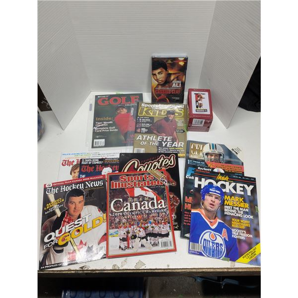 Sports Collectible Lot – Magazines, DVD, Ornament, etc.