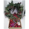 Image 1 : Christmas Wreath & Tree Ornaments