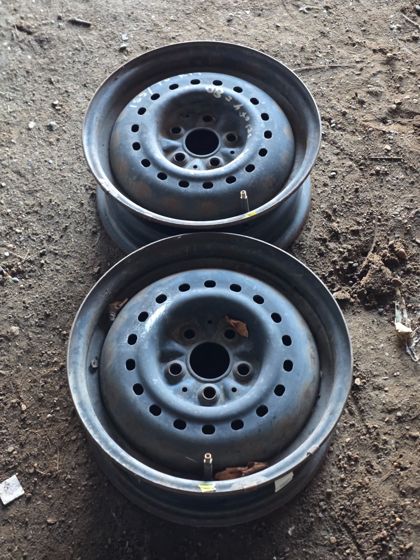 (2) 5-Bolt Steel Rims - Schmalz Auctions
