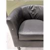 Image 3 : FAUTEUIL CLUB SIMILICUIR NOIR
