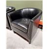 Image 2 : LOT DE 2 FAUTEUILS CLUB SIMILICUIR NOIR