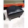 Image 3 : LOT DE 2 POUFS SIMILICUIR NOIR