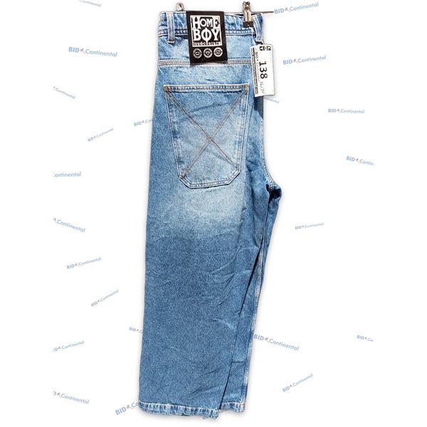 JEAN HOMEBOY BLEU VINTAGE XTRA DESPERADO DENIM VINTAGE BLUE GRANDEUR: 32X34, (NEUF)